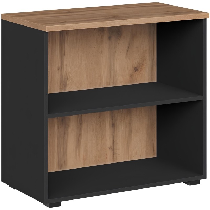 Стеллаж для документов низкий К-Loft 241H004 выс 738 дуб натур./графит