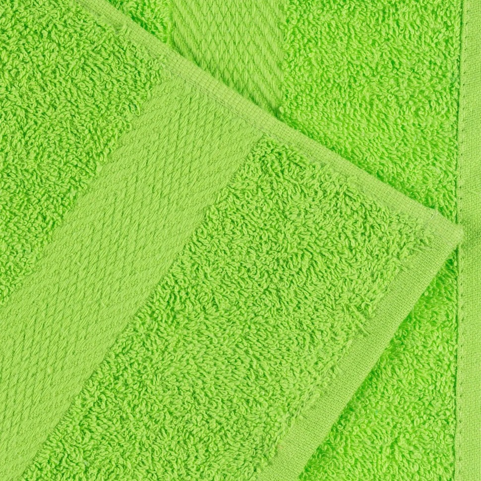 Набор полотенец махровых бордюр 440 г/м2, 40х70 салатовый, 10шт Набор полотенец махровых бордюр 440 г/м2, 40х70 салатовый, 10шт
