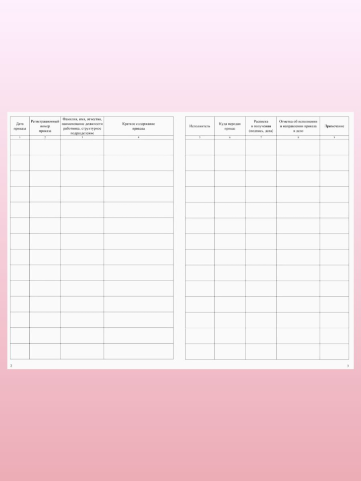 Журнал регистрации приказов КЖ-144