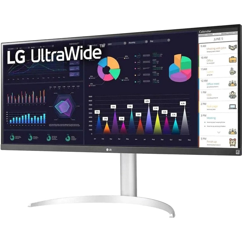 Монитор LG (34WQ650-W.ARUZ)34/UWFHD/IPS/100Hz/400cd/5ms/HDMI/DP