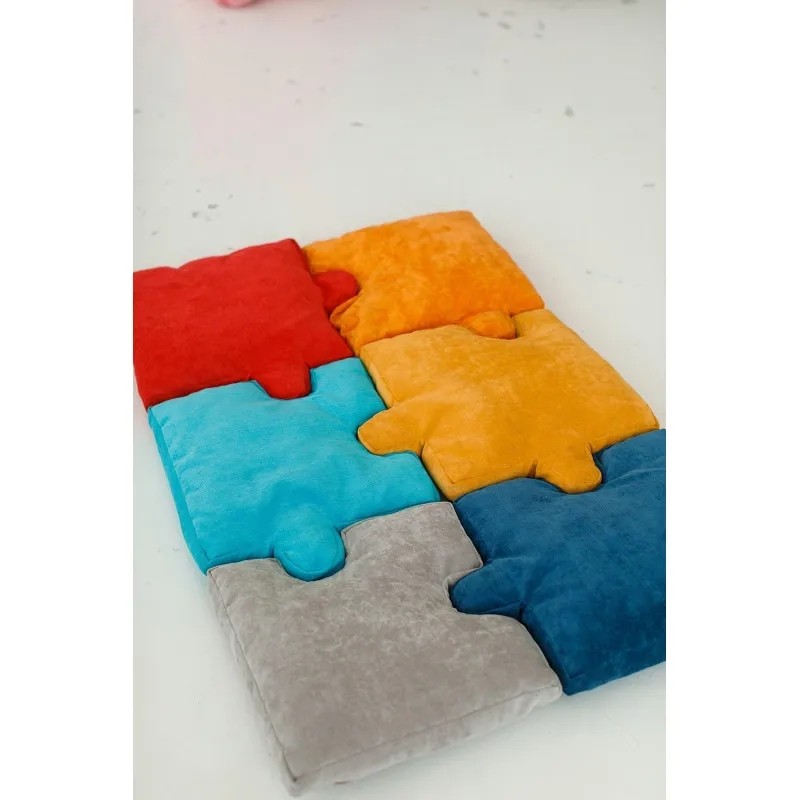 Набор подушек - матрас ЭТ_Puzzle 6 элементов,тк. велюр (2211703)