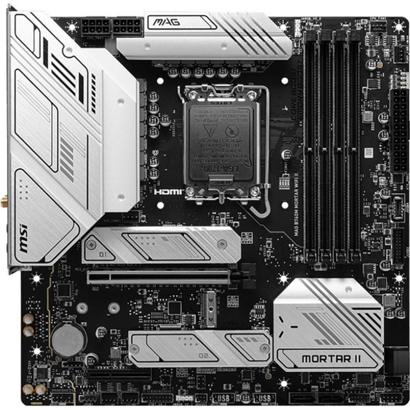 Материнская плата MSI (MAG B760M MORTAR WIFI II)Soc-1700 Intel 4xDDR5 mATX