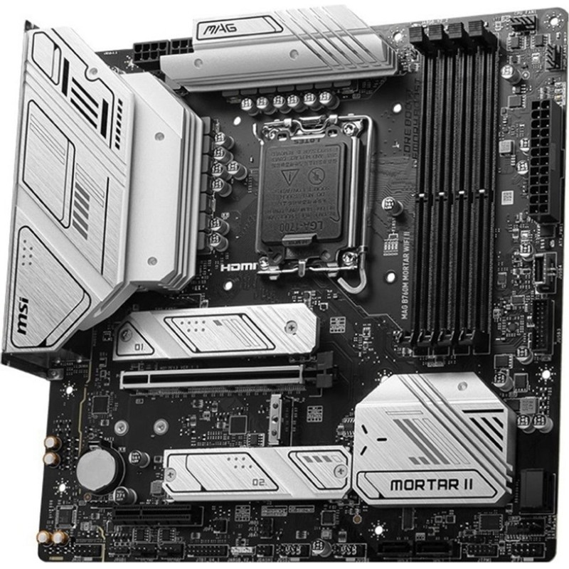 Материнская плата MSI (MAG B760M MORTAR WIFI II)Soc-1700 Intel 4xDDR5 mATX