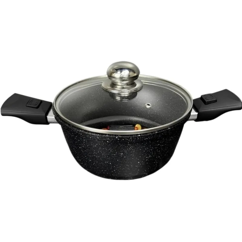 Кастрюля 3,3 л. с крышкой и съемными ручками Panairo Raitens induction