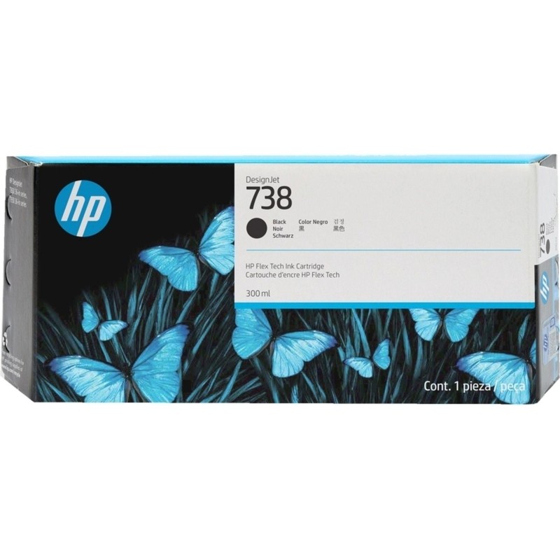 Картридж струйный HP 738XL Матовый черный/Matte black, 300 мл (498N8A)
