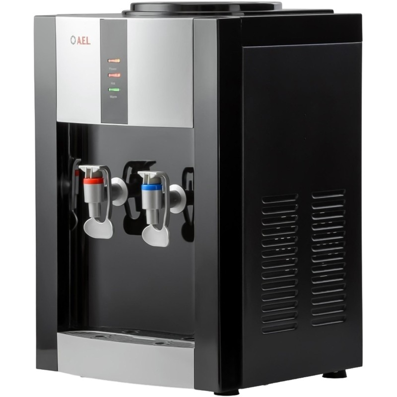 Кулер для воды AEL TK-47 black/silver настольный ,  нагрев/ без охлаждения