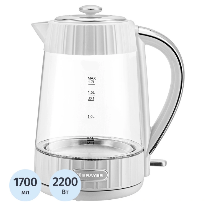 Чайник электрический Brayer 1076BR белый