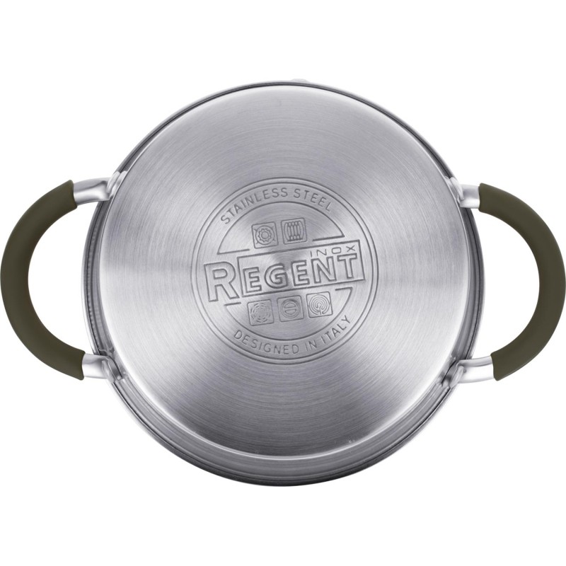 Кастрюля со стекл. крышкой 2,3л; 18x10,5 см Linea OLIVA 67-1318
