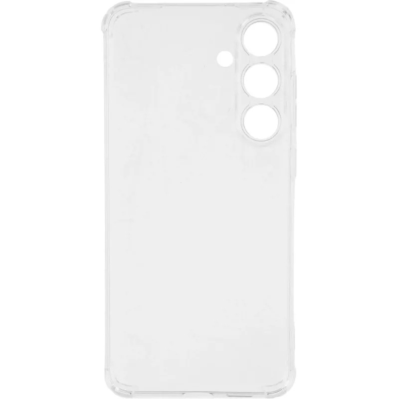 Чехол накладка PERO силикон для Samsung S25 Plus прозрачный усиленный