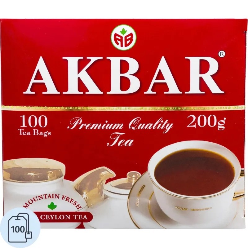 Чай Akbar Mountain Fresh черный, 100 пак