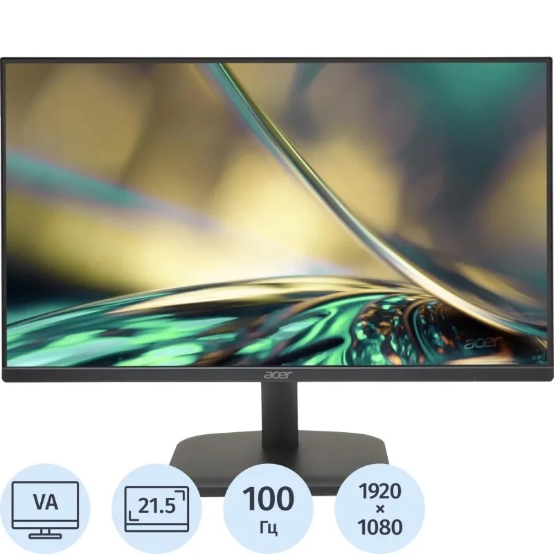 Монитор Acer (UM.WE1CD.H01)21,5/FHD/VA/100Hz/250cd/1ms/HDMI/VGA