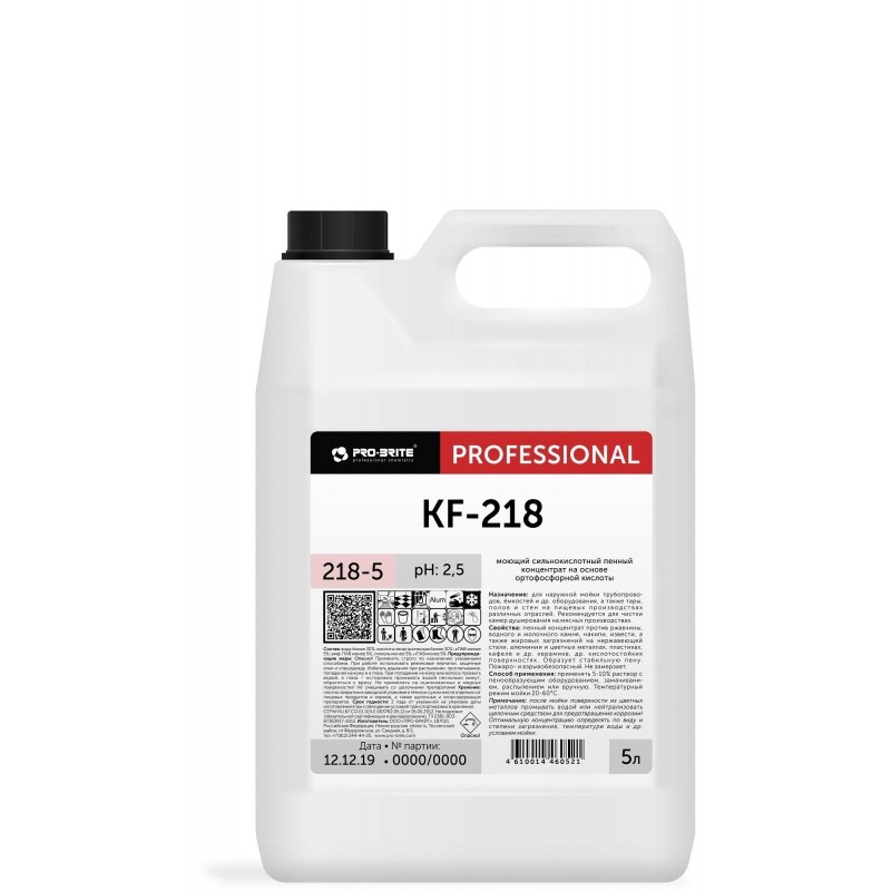 Профхим д/пищ.произв кисл д/оборуд,д/алюм Pro-Brite/KF-218 phosphoric, 5л