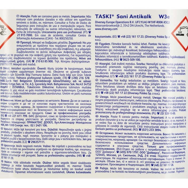 Профхим сантех кисл д/очистки поверхн Diversey/TASKI Sani Antikalk, 5л