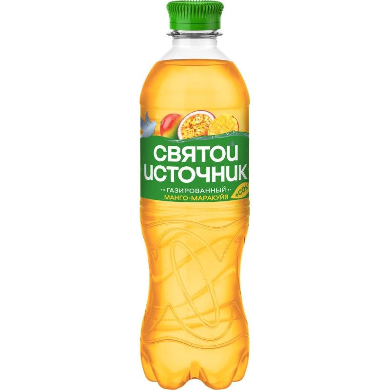 Вода питьевая Святой Источни Вода+Сок со вкусом манго-маракуйя газ 0,5л