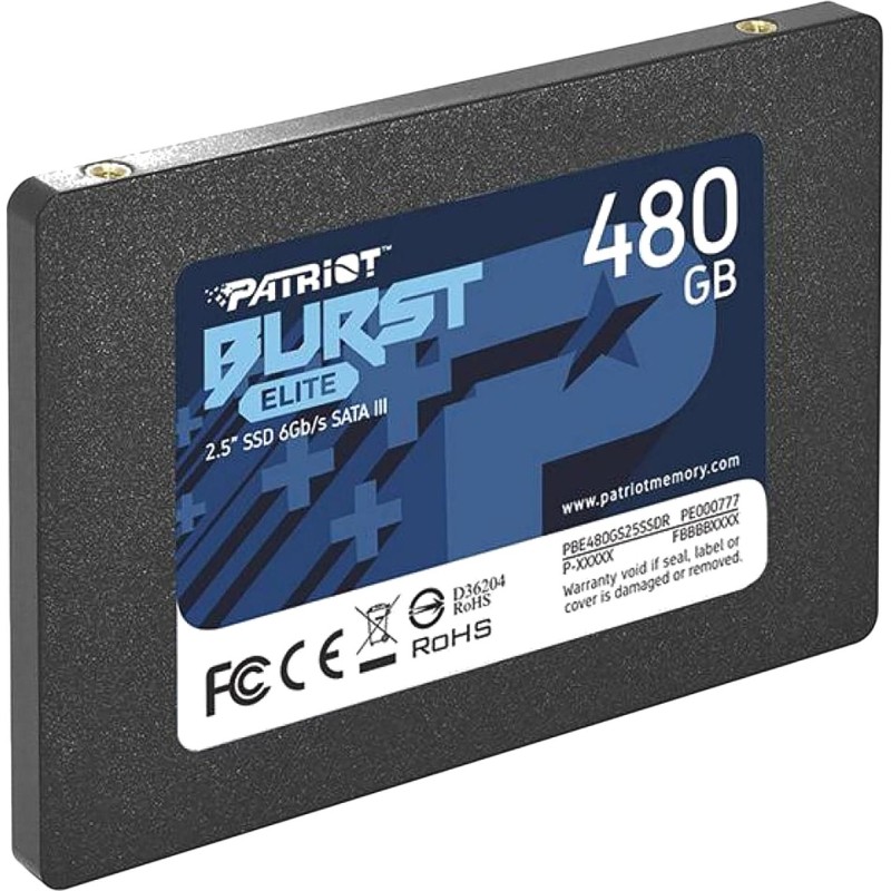 SSD накопитель Patriot BURST ELITE SATA 2.5 480GB (PBE480GS25SSDR)