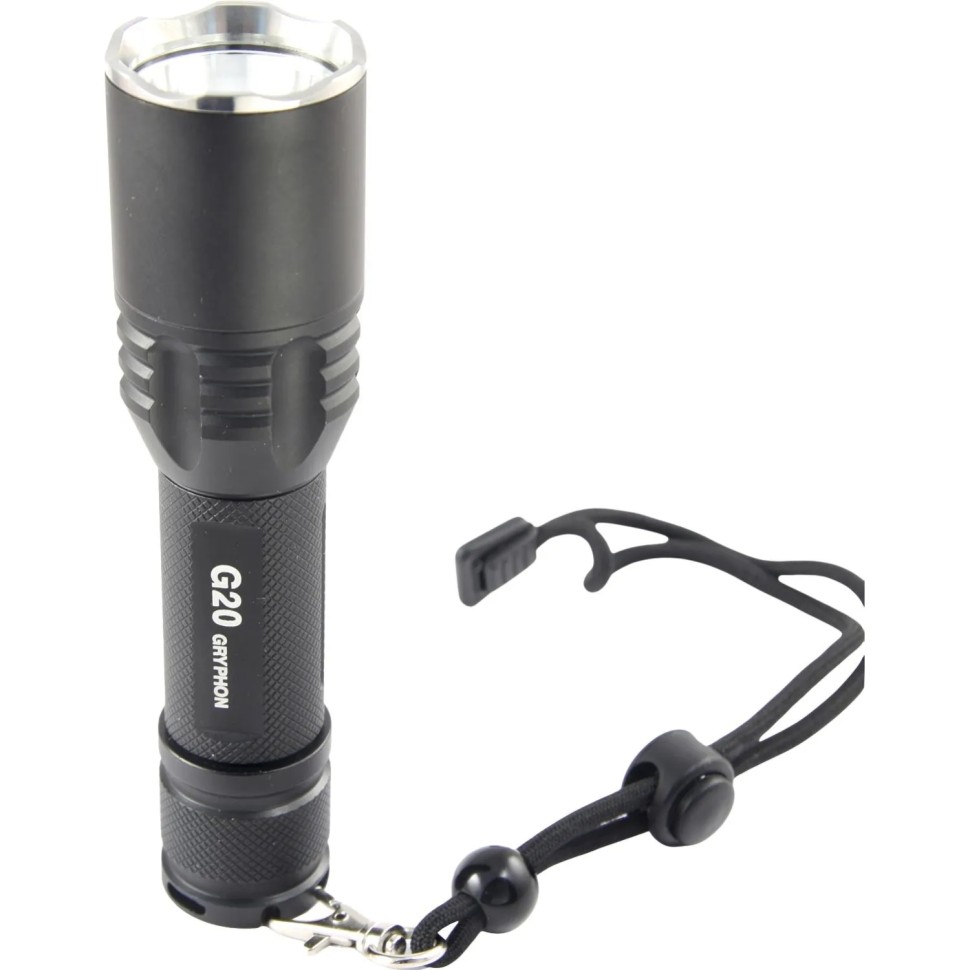 Фонарь ручной ЯРКИЙ ЛУЧ G20 ver.2 Gryphon CREE XM-L T6 4реж акк