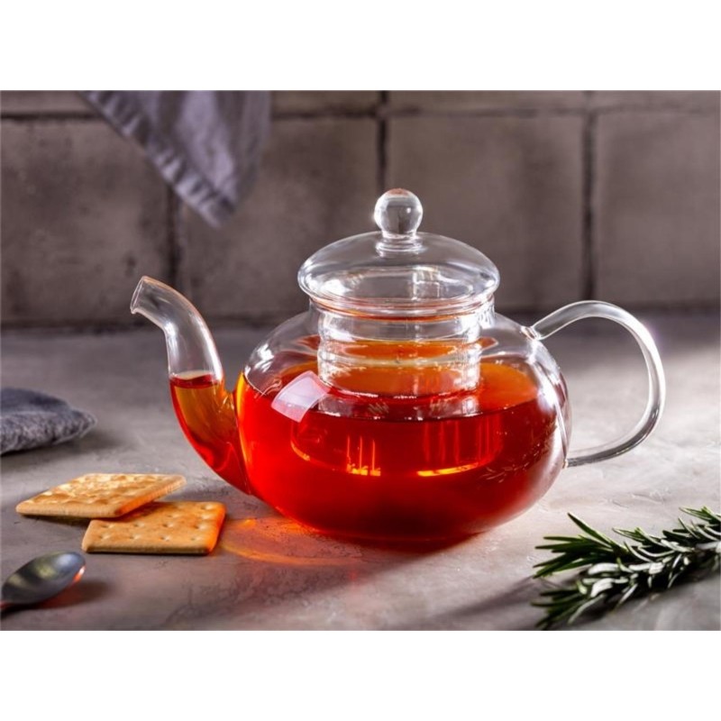 Чайник заварочный AROMA, объем:850 мл (боросиликатное стекло)008246