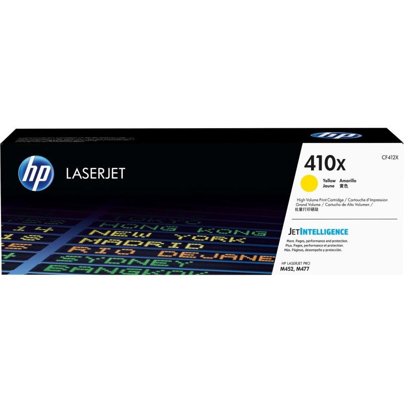 Картридж лазерный HP 410X CF412X жел. пов.емк. для CLJ M377/M452/M477