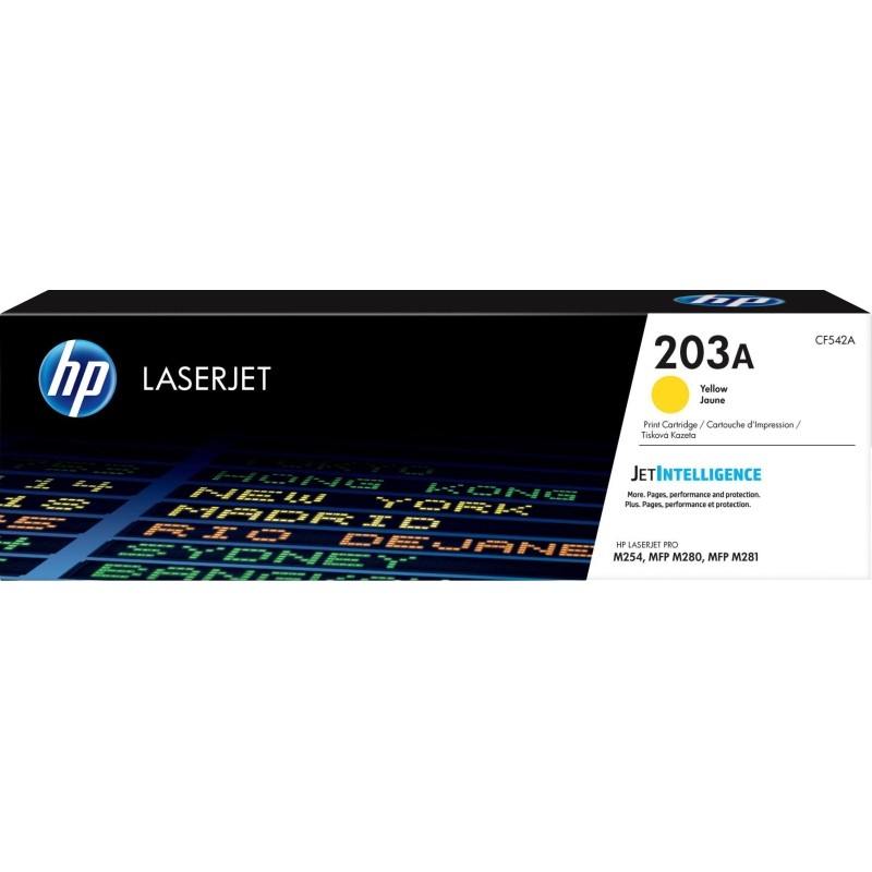 Картридж лазерный HP 203A CF542A жел. для CLJ Pro M254 MFP M280/281