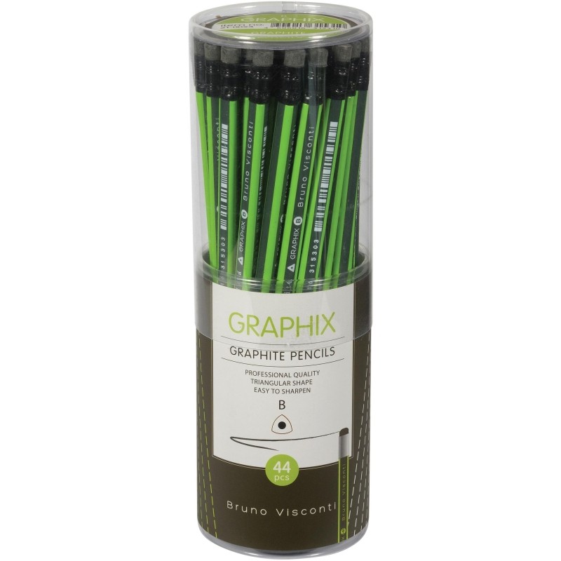 Карандаш чернографитный BV Graphix с ластиком В 21-0023