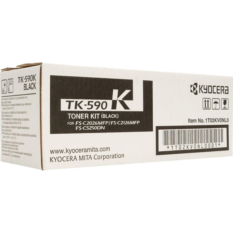 Тонер-картридж Kyocera TK-590K чер. для FS-C2026MFP/C2626