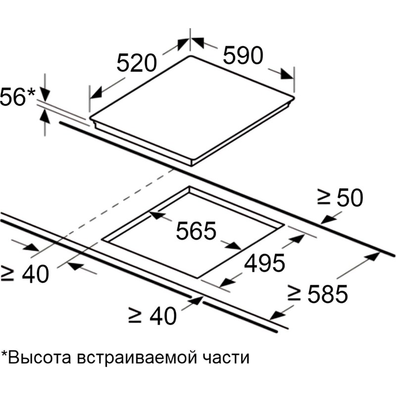 Варочная панель индукционная MAUNFELD CVI594SWH