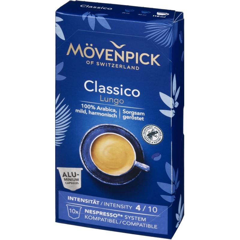 Кофе в капсулах Movenpick Lungo Classico, 10 капсул