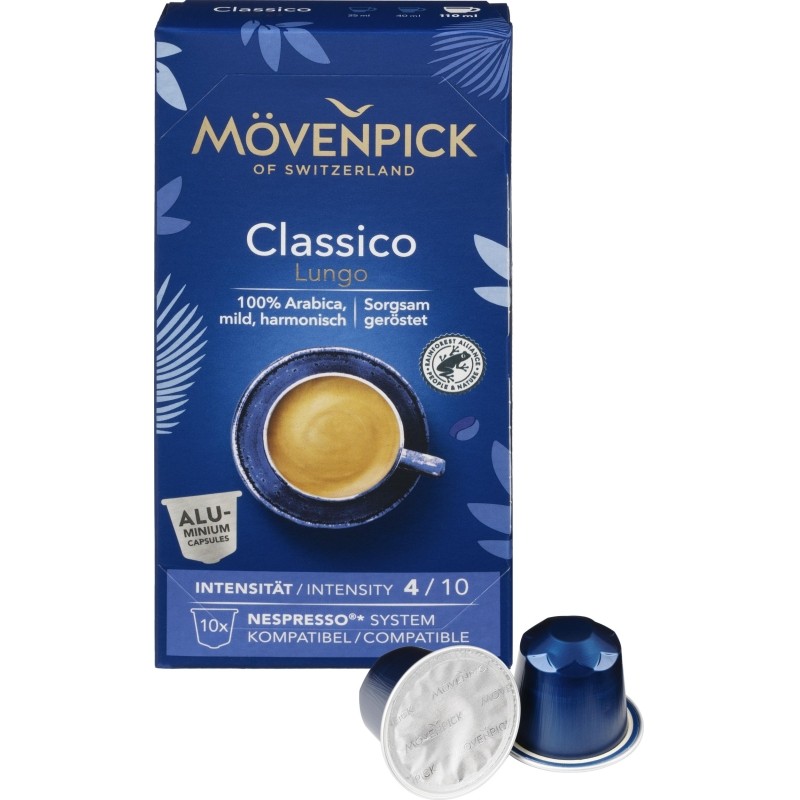 Кофе в капсулах Movenpick Lungo Classico, 10 капсул