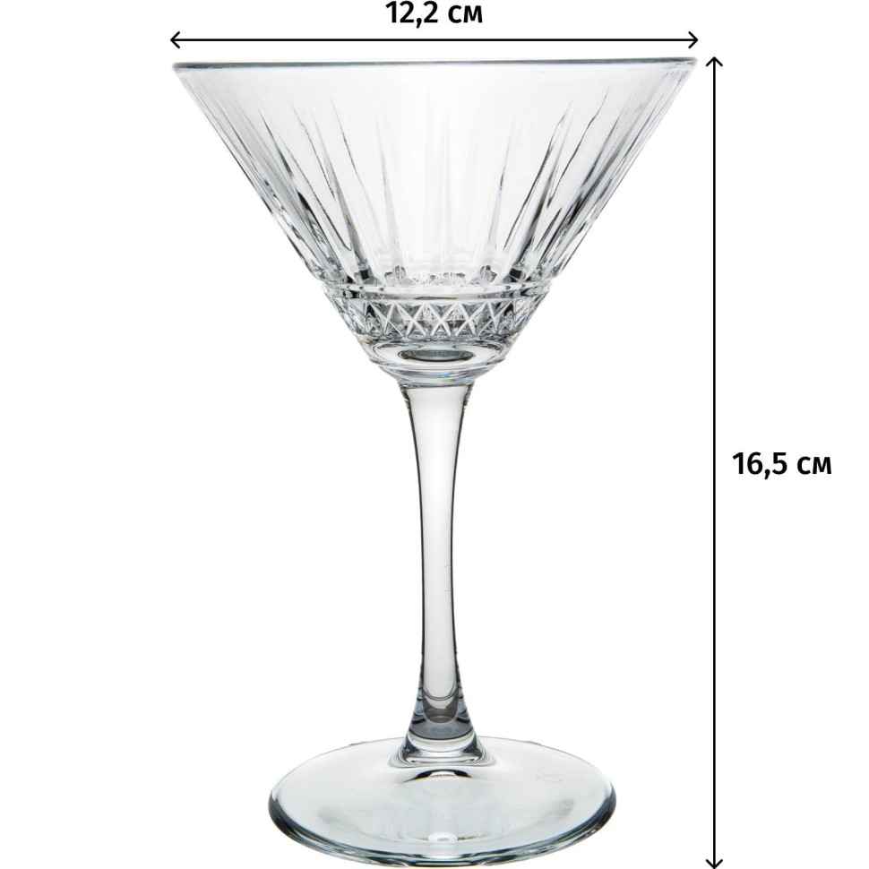 Набор бокалов ЭЛИЗИЯ 220 мл 4 шт