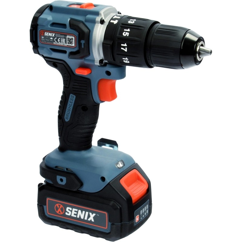 Дрель-шуруповерт ударный аккумуляторный SENIX PDHX2-M2-EU SET