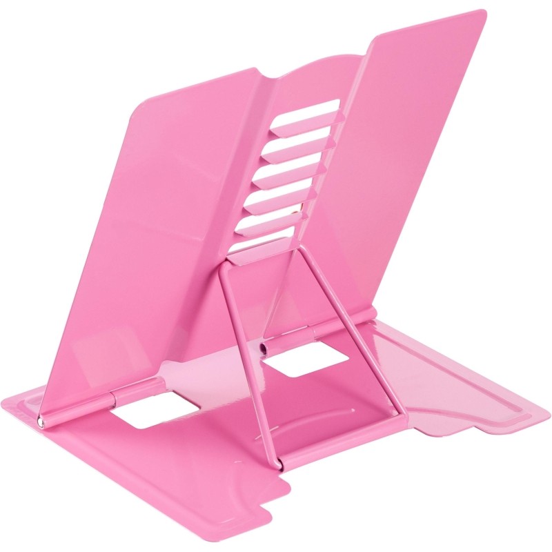 Подставка для книг металл,РОЗОВАЯ ,ДЕВОЧКА 15.8x16x12.8см,6настроек, 66504