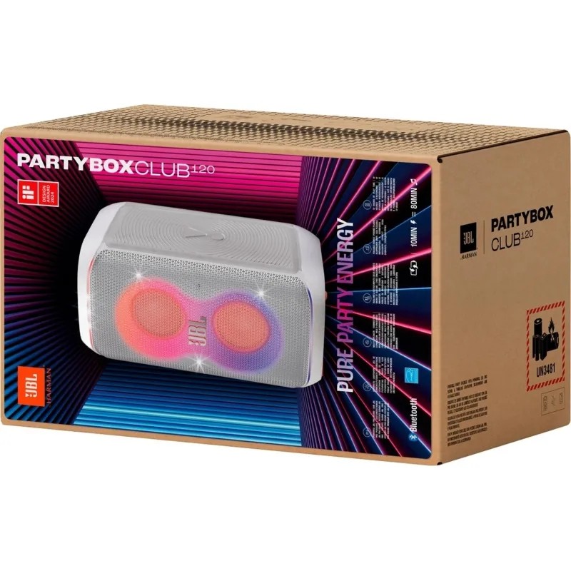 Акустическая система JBL Partybox Club 120 White (JBLPBCLUB120SWUK)