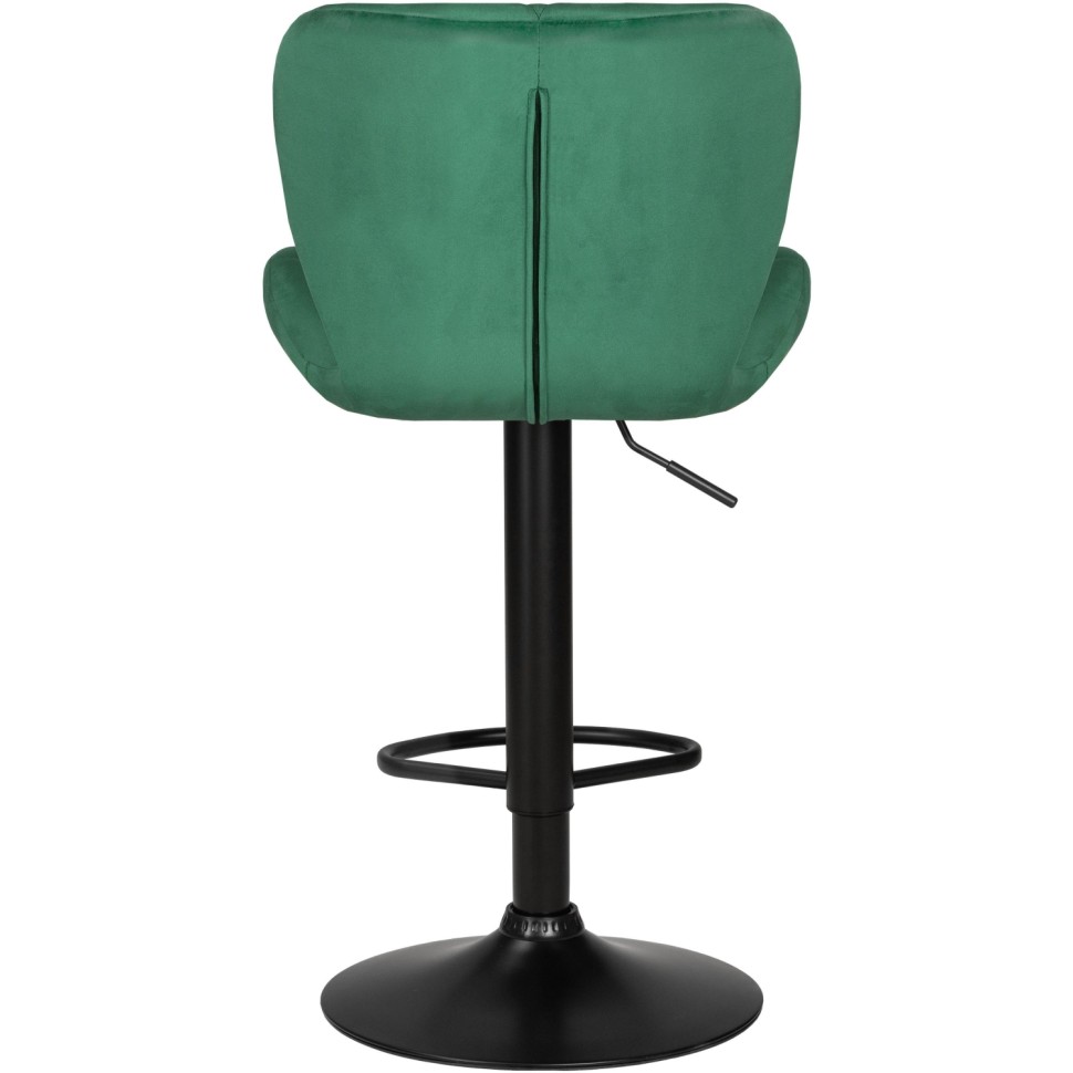 Стул барный LO_DOBRIN BARNY BLACK LM-5022_BlackBase зел.велюр MJ9-88/черный