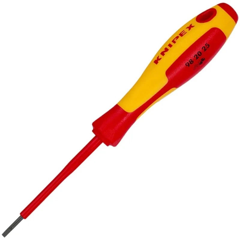 Отвертка диэлектрическая SL2.5x0.4 VDE KNIPEX KN-982025