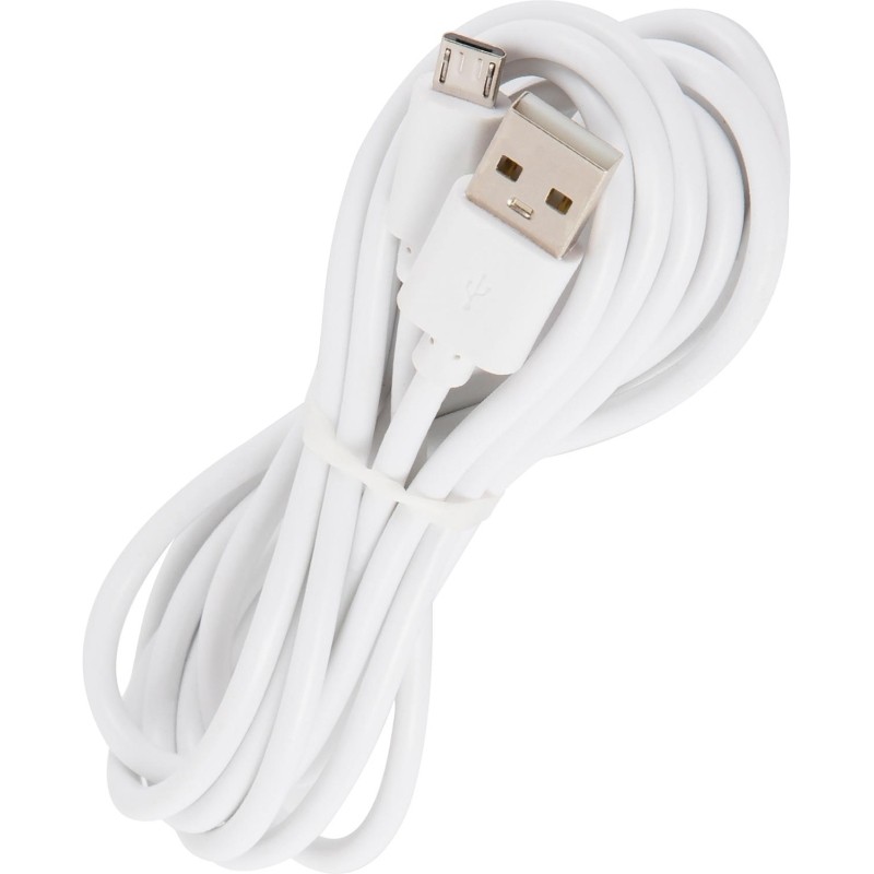 Кабель USB 2.0 - MicroUSB, М/М, 2 м, Red Line, бел, УТ000009512