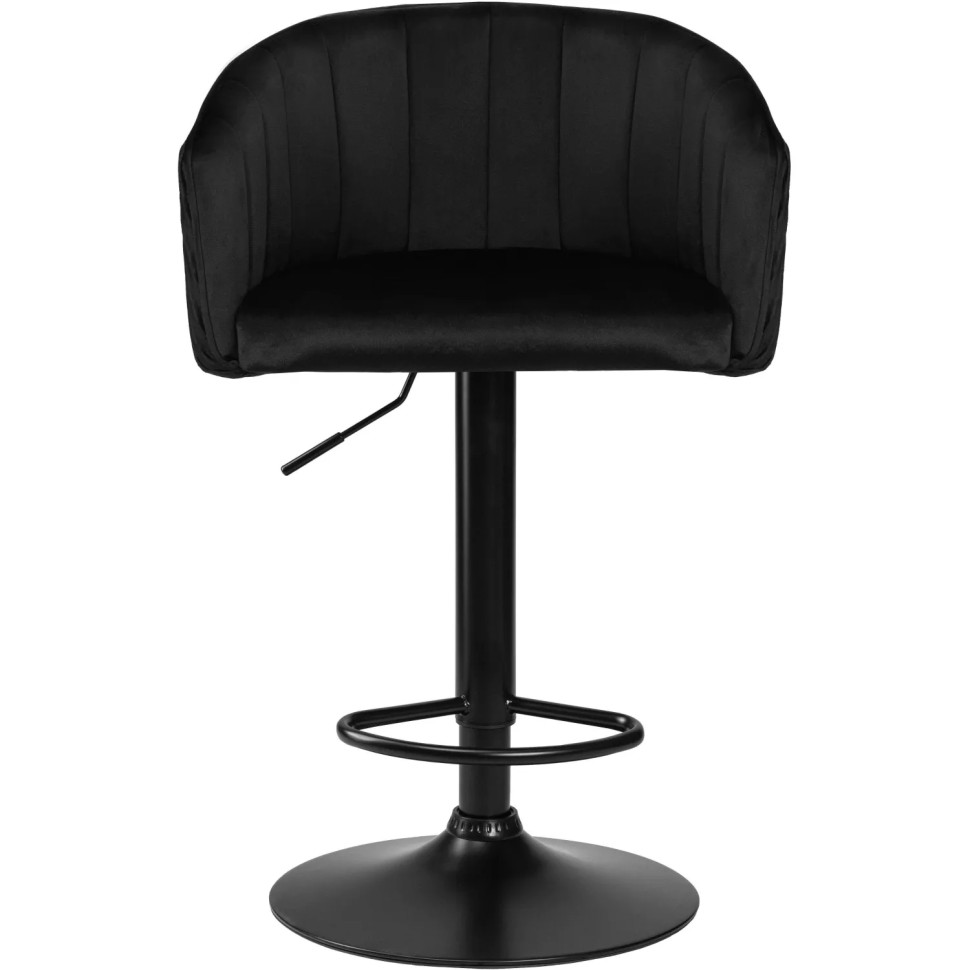 Стул барный LO_DOBRIN DARCY BLACK LM-5025 черный велюр 1922-21/черный