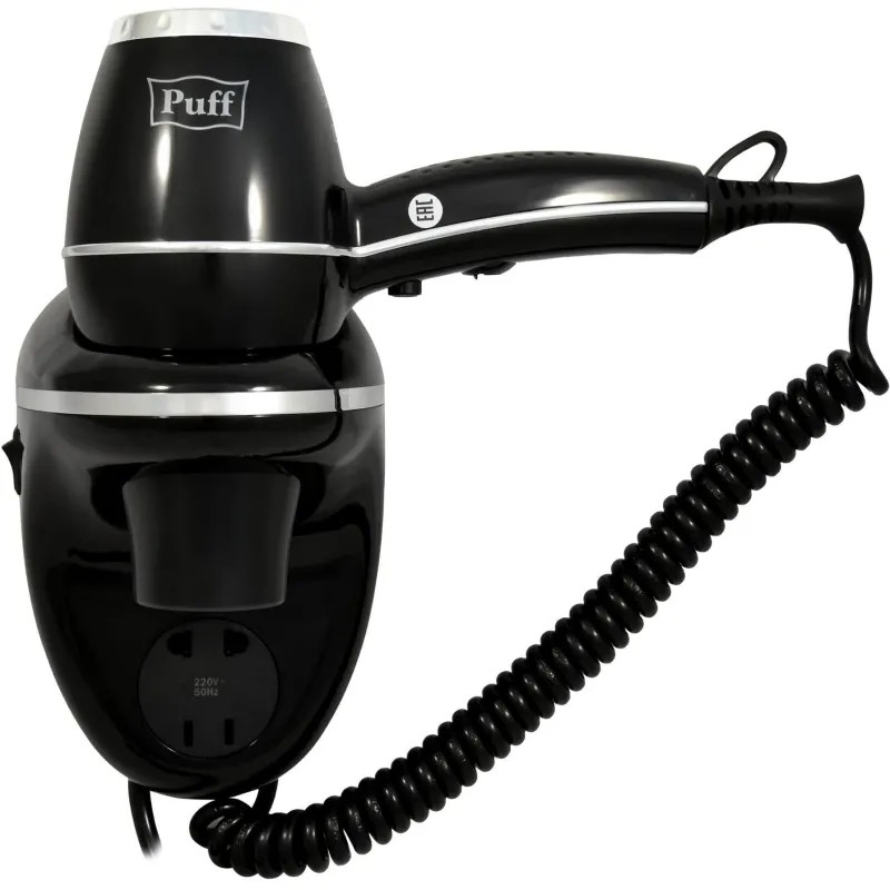 Фен Puff-1800ВlB,черный, 1,8 кВт