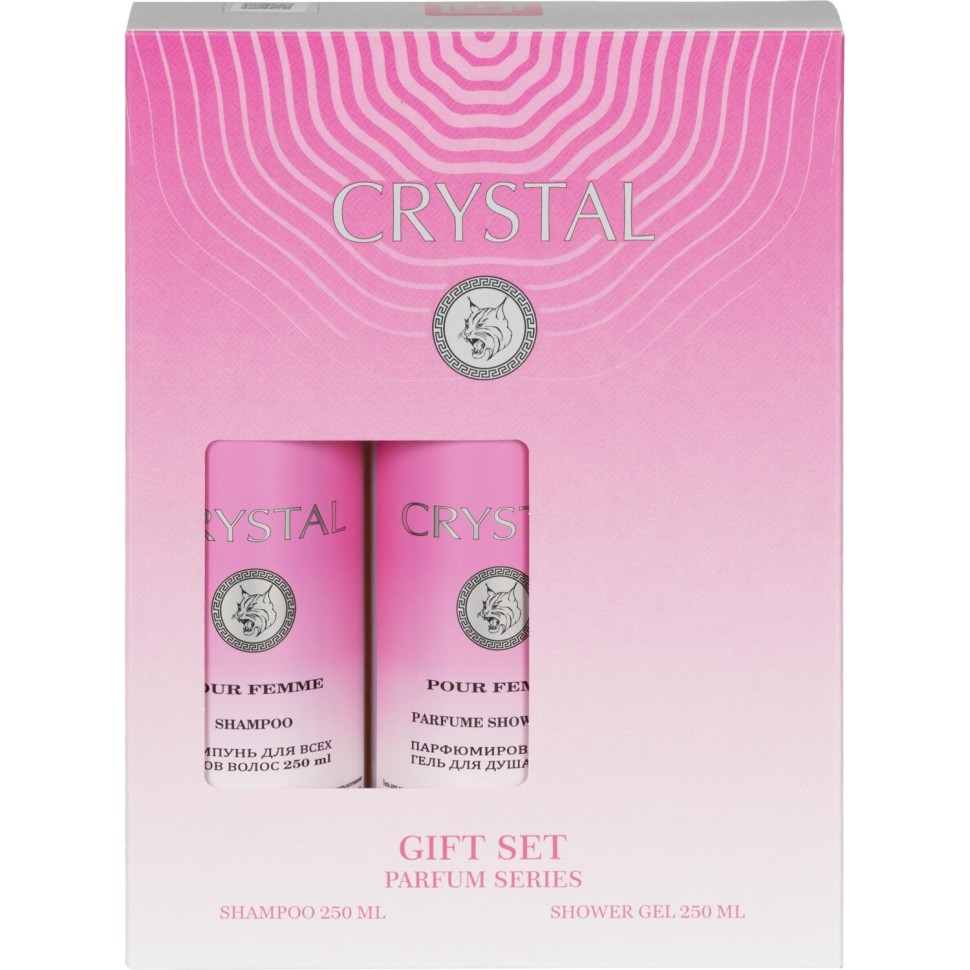 Подарочный набор CRYSTAL  Шампунь 250 + Гель д/душа 250 мл жен