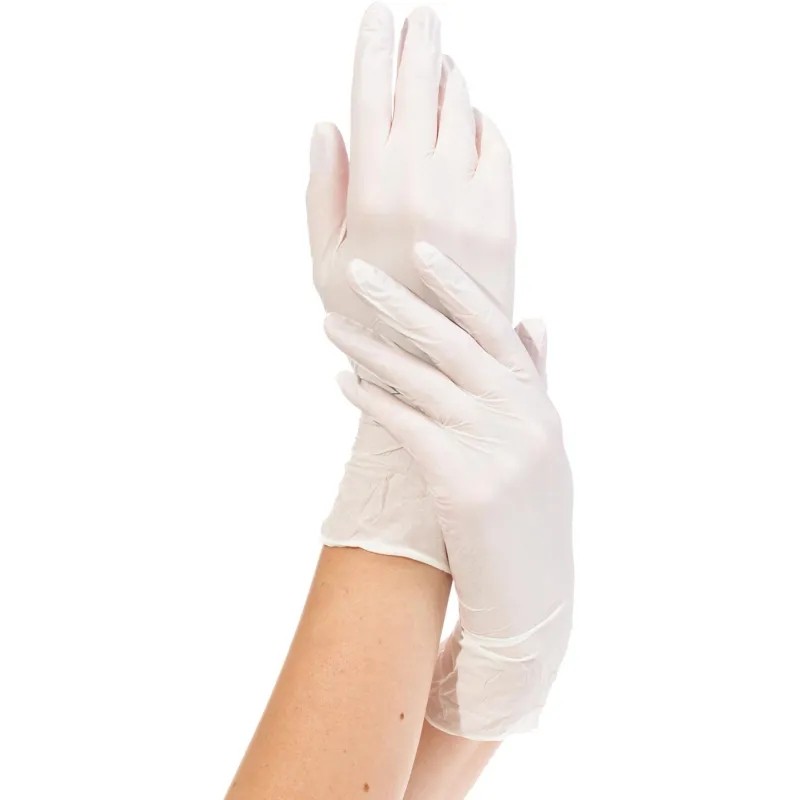 Перчатки нитрил., н/с, н/о,3,9гр./шт,бел.Nitrimax (L) 50 п/уп
