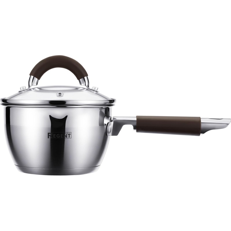 Ковш со стекл. крышкой 1,1л; 14x8,5 см Linea Truffle 67-0114