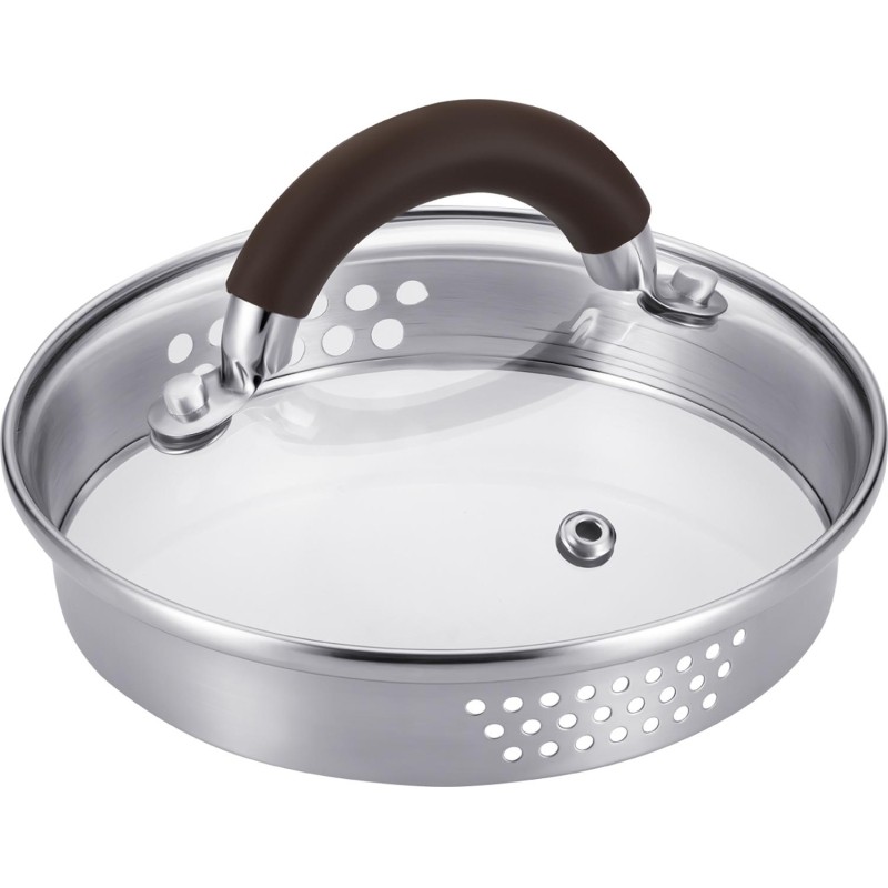 Ковш со стекл. крышкой 1,1л; 14x8,5 см Linea Truffle 67-0114