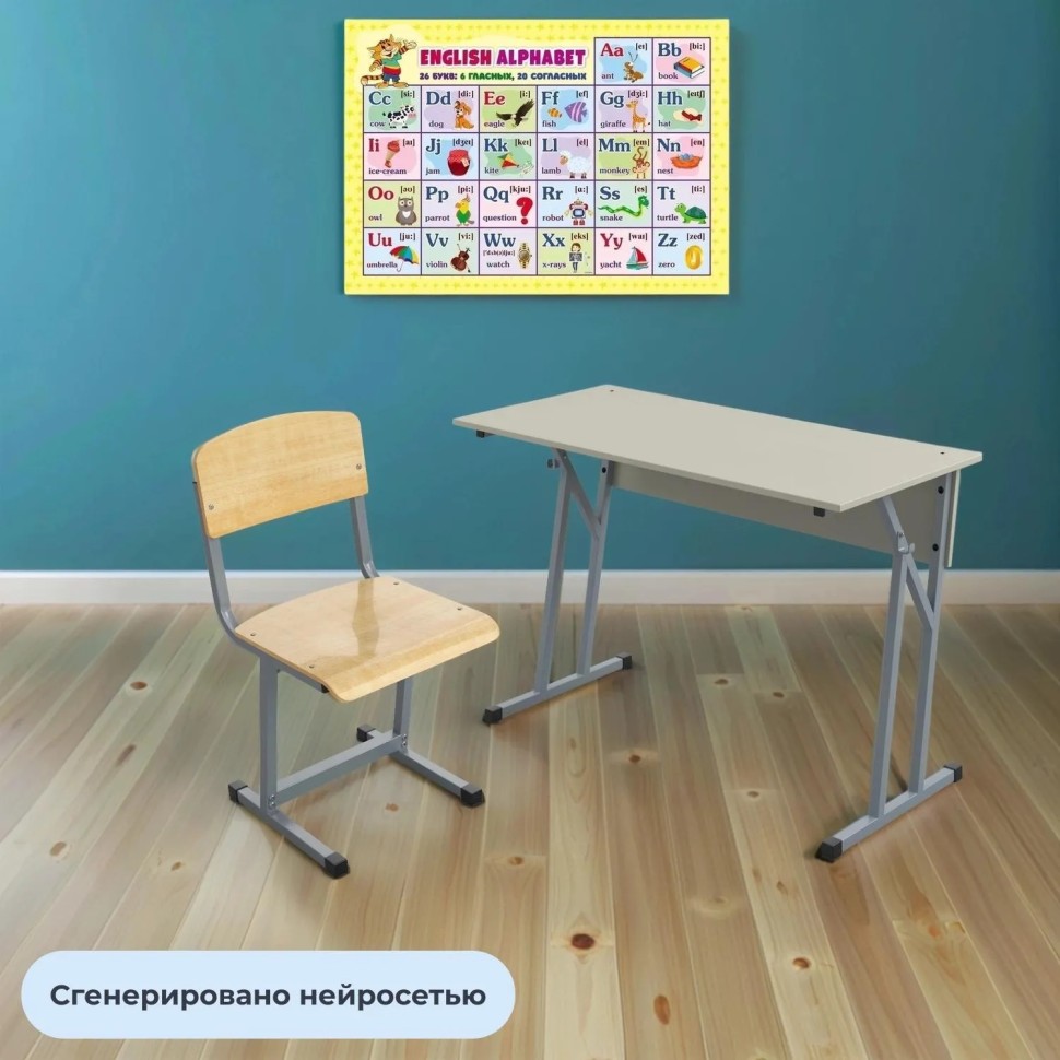 Стул ученический MET_Комус Мебель 7р.г.серый НОВ Стул ученический MET_Комус Мебель 7р.г.серый НОВ