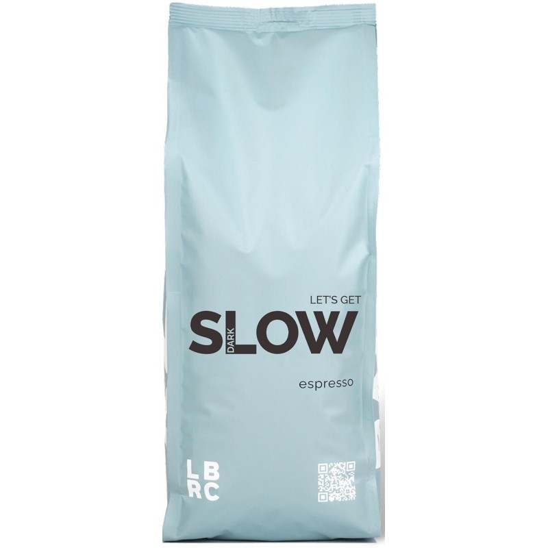 Кофе в зернах Lazy Barista Slow, жареный, смесь арабики робусты, 1 кг