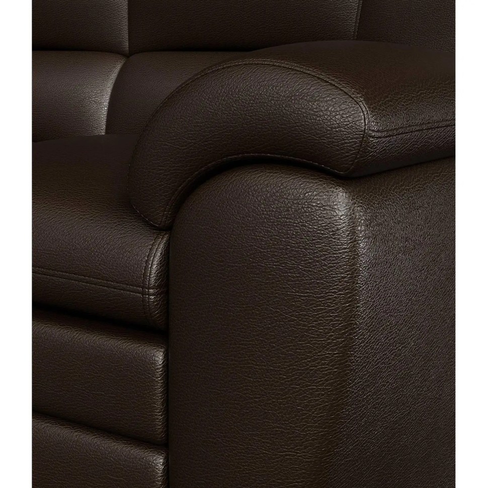 Диван MV_Комус Мебель_BAYU 2-мест. (Ba2-2) к/з Ec.3069 т-коричневый