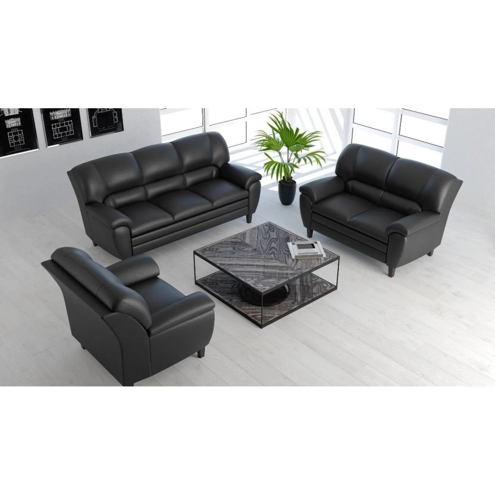 Диван MV_Комус Мебель_BAYU 2-мест. (Ba2-2) к/з Ec.3069 т-коричневый