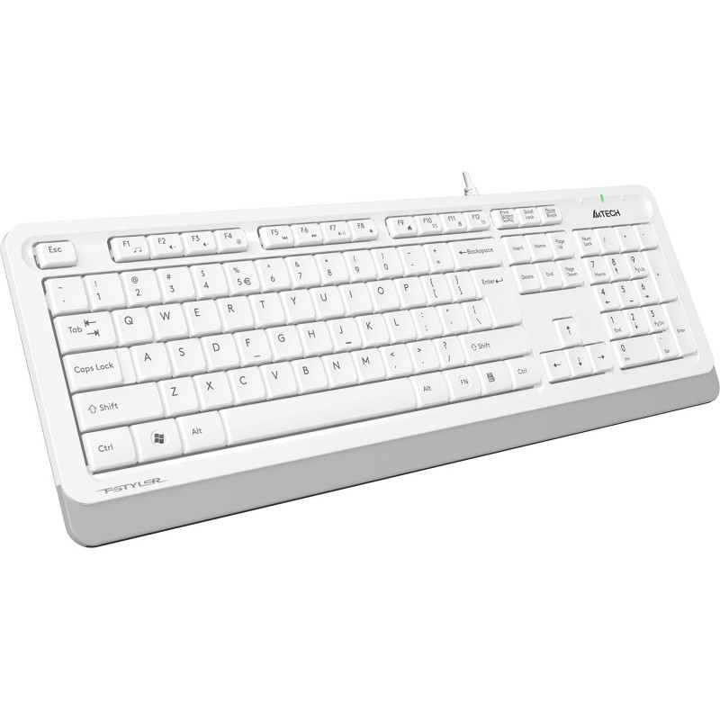 Набор клавиатура+мышь A4Tech Fstyler F1010 клав:бел/сер мышь:бел/сер USB