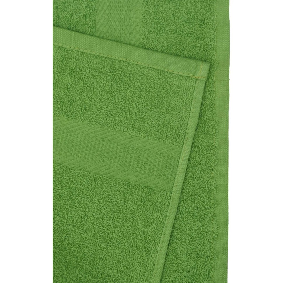 Набор полотенец махровых бордюр 440 г/м2, 50х90 т.салатовый, 10шт Набор полотенец махровых бордюр 440 г/м2, 50х90 т.салатовый, 10шт