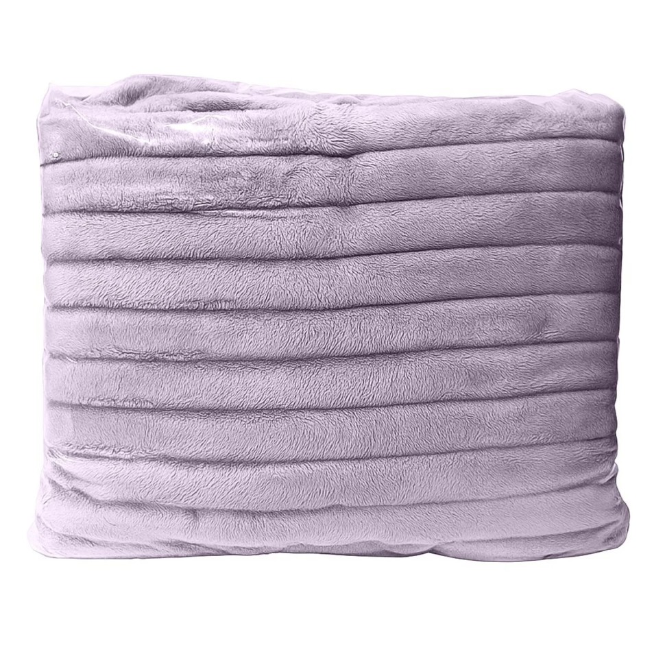 Покрывало 150х200 BRAVO Family велсофт Волна г/к №20 лиловый в пакете