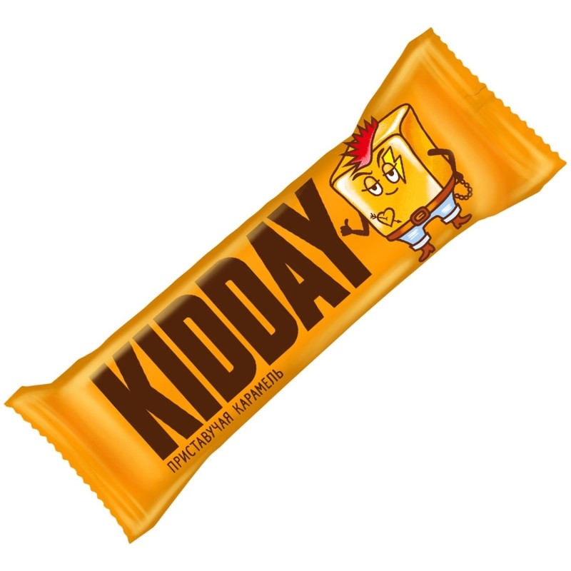 Батончик Kidday глазир ассорти карамель, вареная сгущенка, 40гx30шт/уп