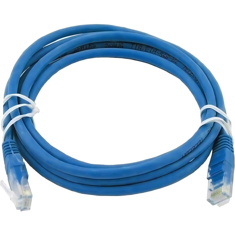 Патч-корд ExeGate UTP-RJ45-RJ45-5e-0,5M-BL, cat.5e, 0.5м &lt;EX172877RUS